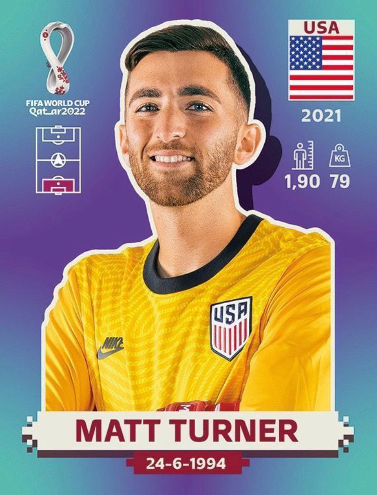 Panini World Cup 2022 Stickers - USA 003 - Matt Turner