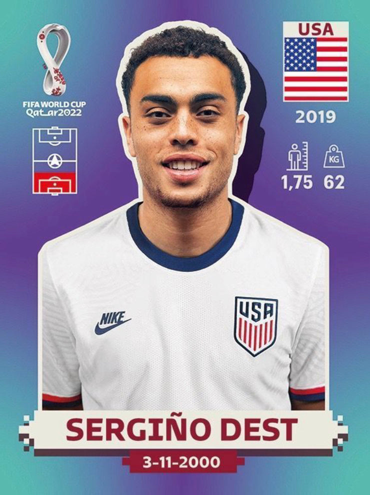 Panini World Cup 2022 Stickers - USA 005 - Sergino Dest