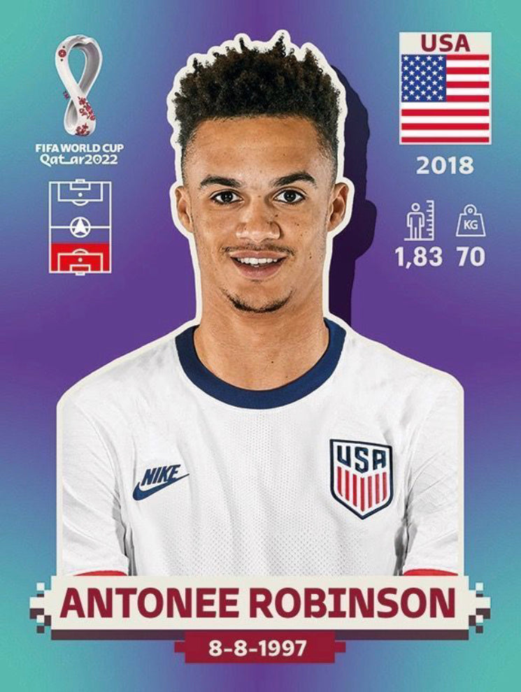 Panini World Cup 2022 Stickers - USA 008 - Antonee Robinson