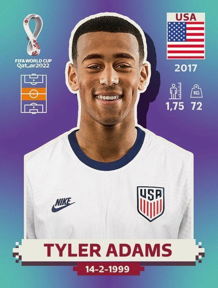 Panini World Cup 2022 Stickers - USA 013 - Tyler Adams