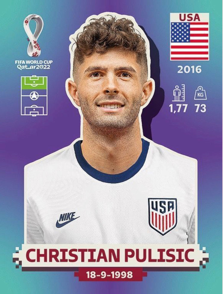 Panini World Cup 2022 Stickers - USA 018 - Christian Pulisic