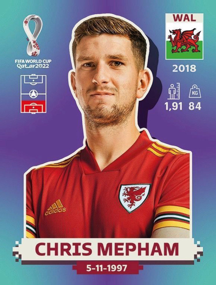 Panini World Cup 2022 Stickers - WAL 008 - Chris Mepham