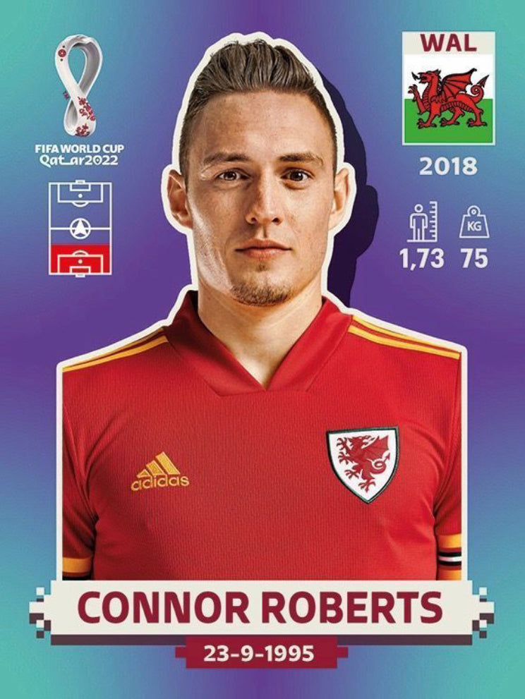 Panini World Cup 2022 Stickers - WAL 009 - Connor Roberts