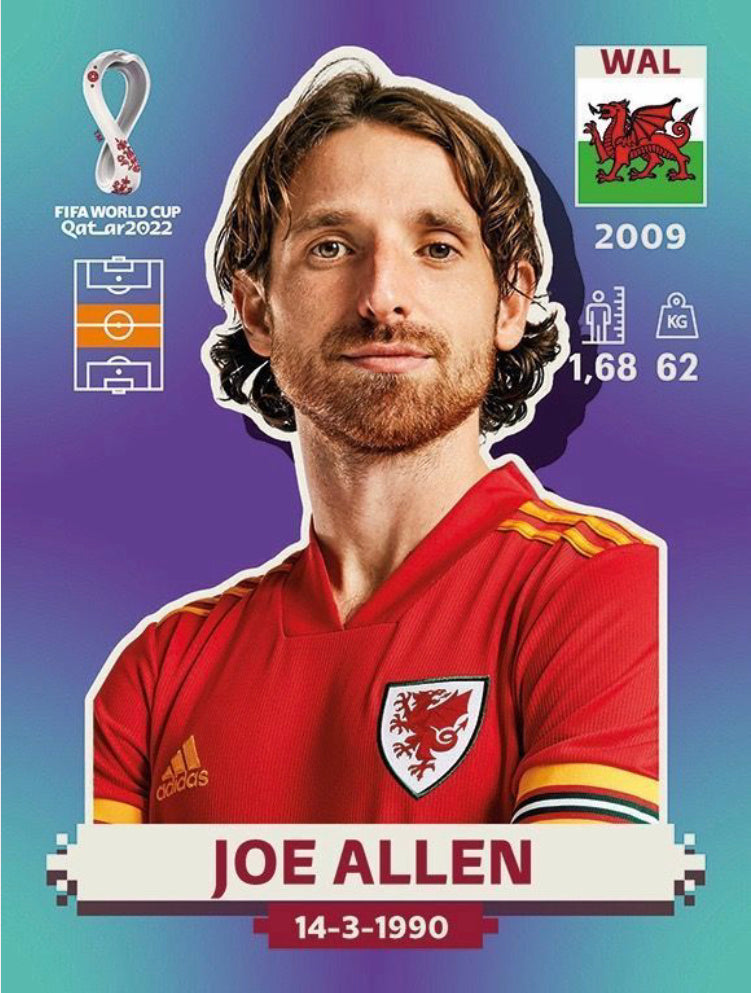 Panini World Cup 2022 Stickers - WAL 012 - Joe Allen