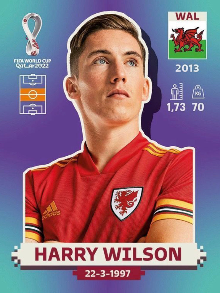 Panini World Cup 2022 Stickers - WAL 016 - Harry Wilson