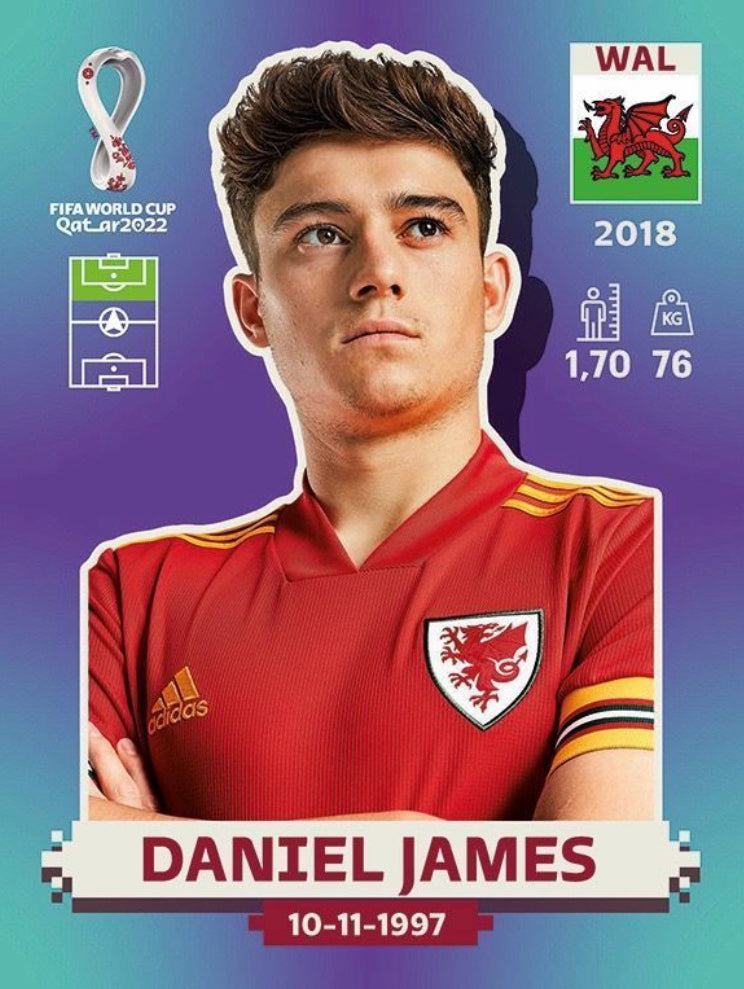 Panini World Cup 2022 Stickers - WAL 018 - Daniel James