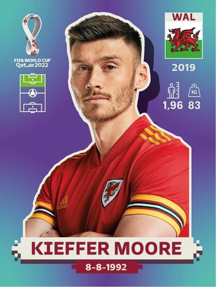 Panini World Cup 2022 Stickers - WAL 020 - Kieffer Moore