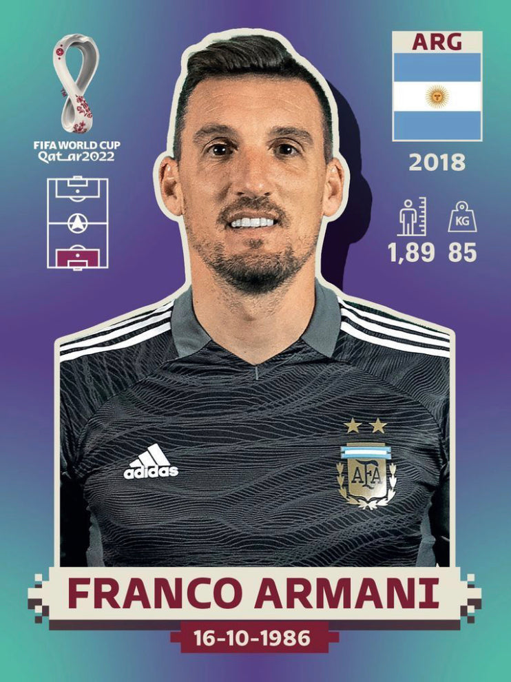 Panini World Cup 2022 Stickers - ARG 004 - Franco Armani