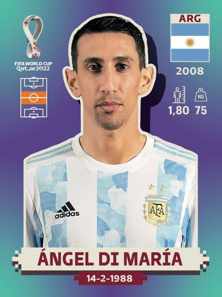 Panini World Cup 2022 Stickers - ARG 011 - Ángel Di Maria