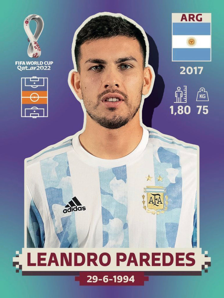 Panini World Cup 2022 Stickers - ARG 013 - Leandro Paredes