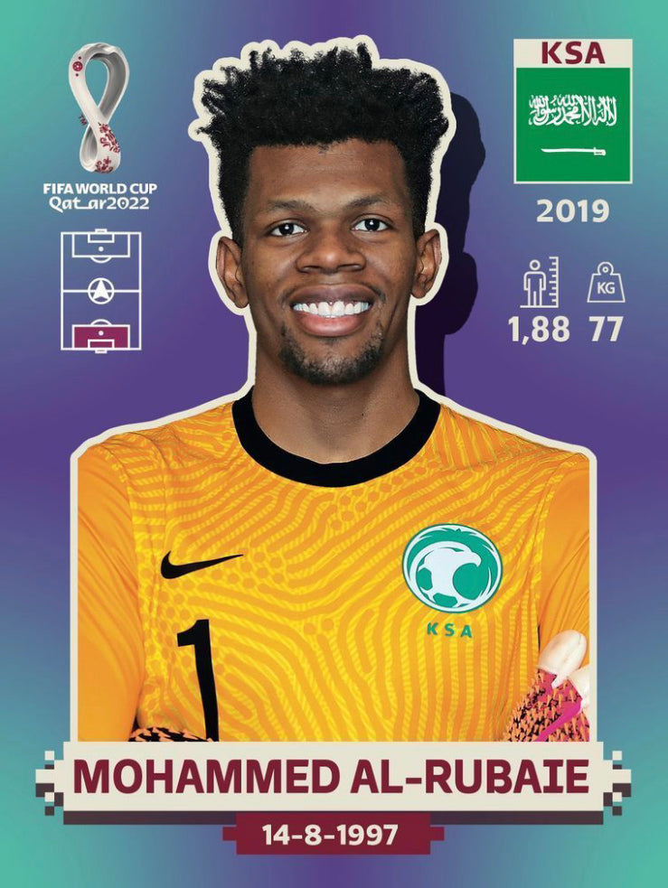 Panini World Cup 2022 Stickers - KSA 004 - Mohammed Al-Rubaie