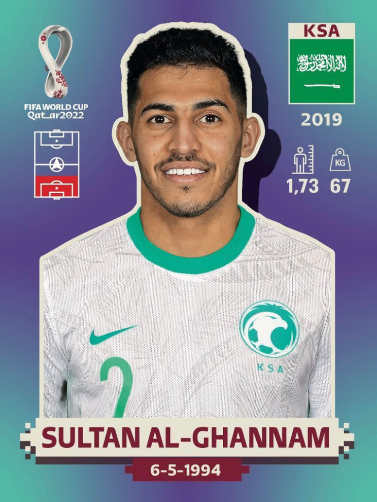 Panini World Cup 2022 Stickers - KSA 008 - Sultan Al-Ghannam