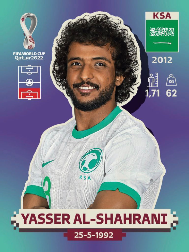 Panini World Cup 2022 Stickers - KSA 009 - Yasser Al-Shahrani