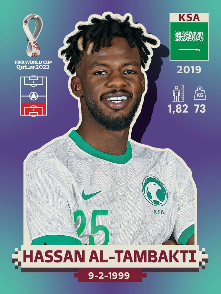 Panini World Cup 2022 Stickers - KSA 010 - Hassan AL-Tambakti