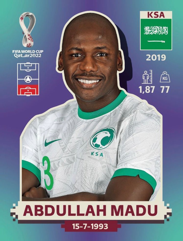 Panini World Cup 2022 Stickers - KSA 011 - Abdullah Madu