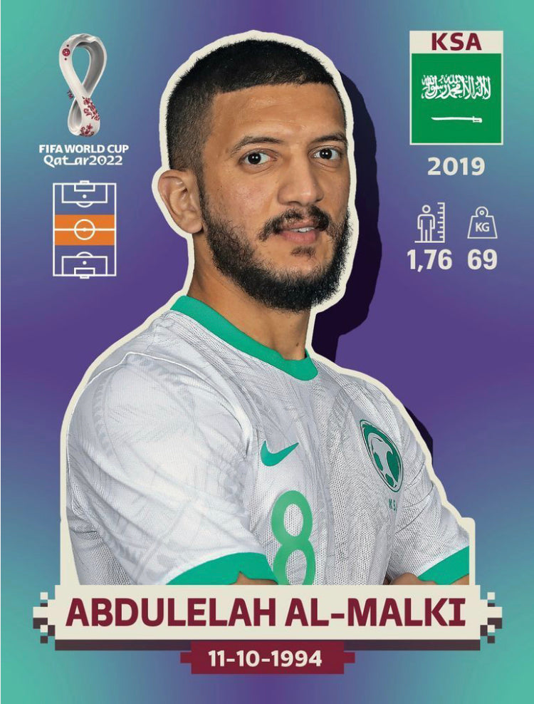 Panini World Cup 2022 Stickers - KSA 013 - Abdulelah Al-Malki