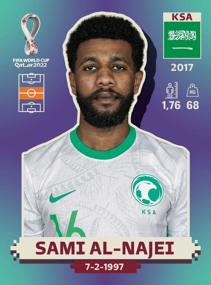 Panini World Cup 2022 Stickers - KSA 014 - Sami Al-Najei