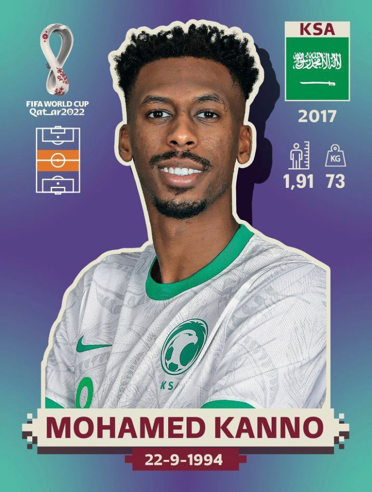 Panini World Cup 2022 Stickers - KSA 016 - Mohamed Kanno