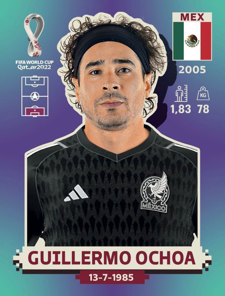 Panini World Cup 2022 Stickers - MEX 003 - Guillermo Ochoa