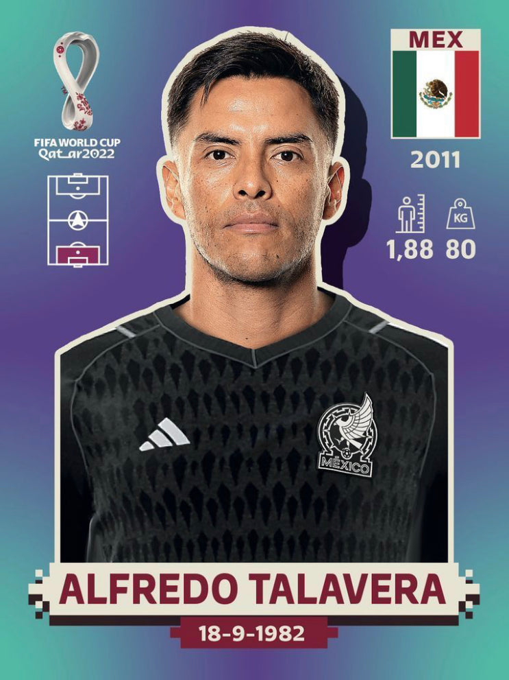 Panini World Cup 2022 Stickers MEX 004 Alfredo Talavera Complete