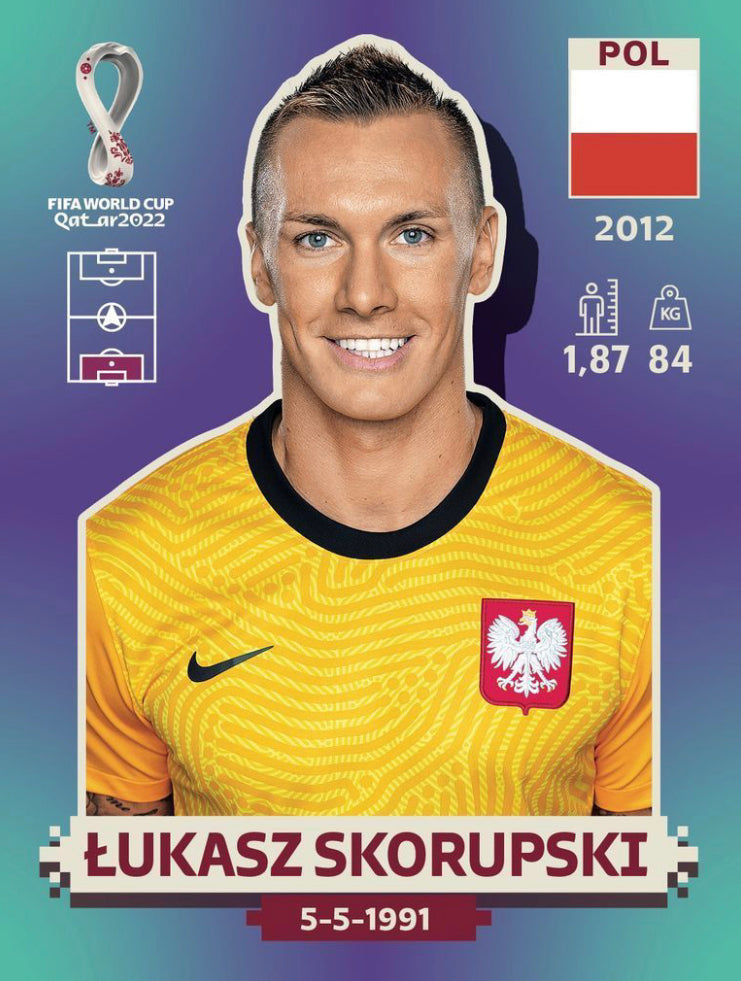 Panini World Cup 2022 Stickers - POL 004 - Lukasz Skorupski