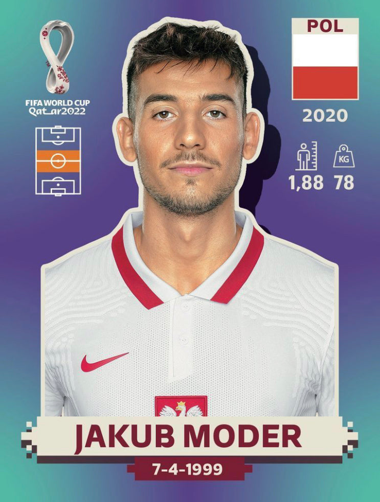 Panini World Cup 2022 Stickers - POL 014 - Jakub Moder