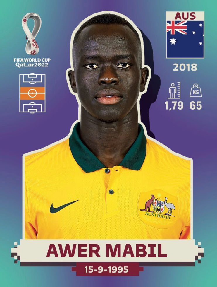 Panini World Cup 2022 Stickers - AUS 014 - Awer Mabil