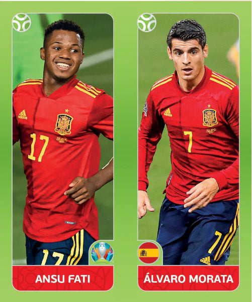 Euro 2020 - 538 - Ansu Fati & Alvaro Morata – Complete My Sticker Album