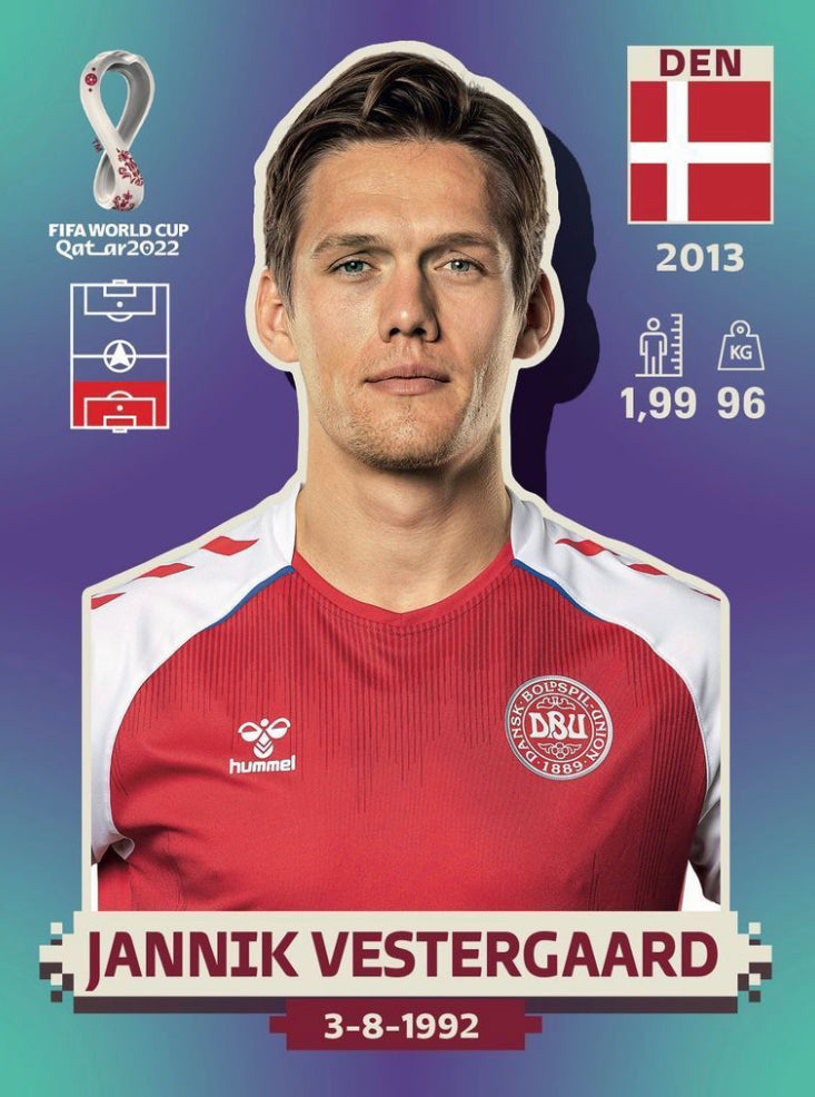 Panini World Cup 2022 Stickers - DEN 009 - Jannik Vestergaard