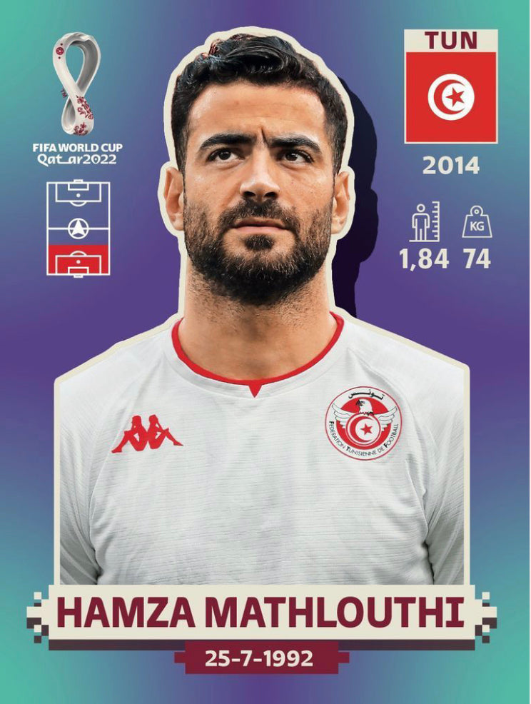 Panini World Cup 2022 Stickers - TUN 009 - Hamza Mathlouthi