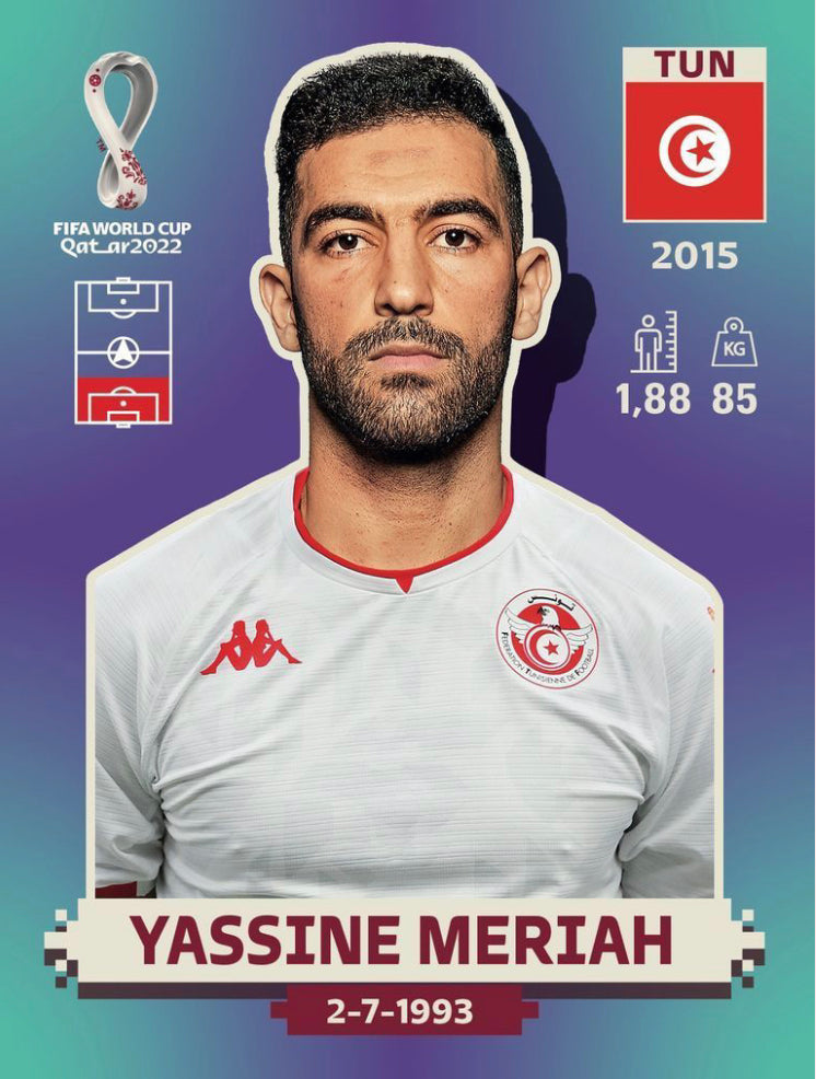 Panini World Cup 2022 Stickers - TUN 010 - Yassine Meriah