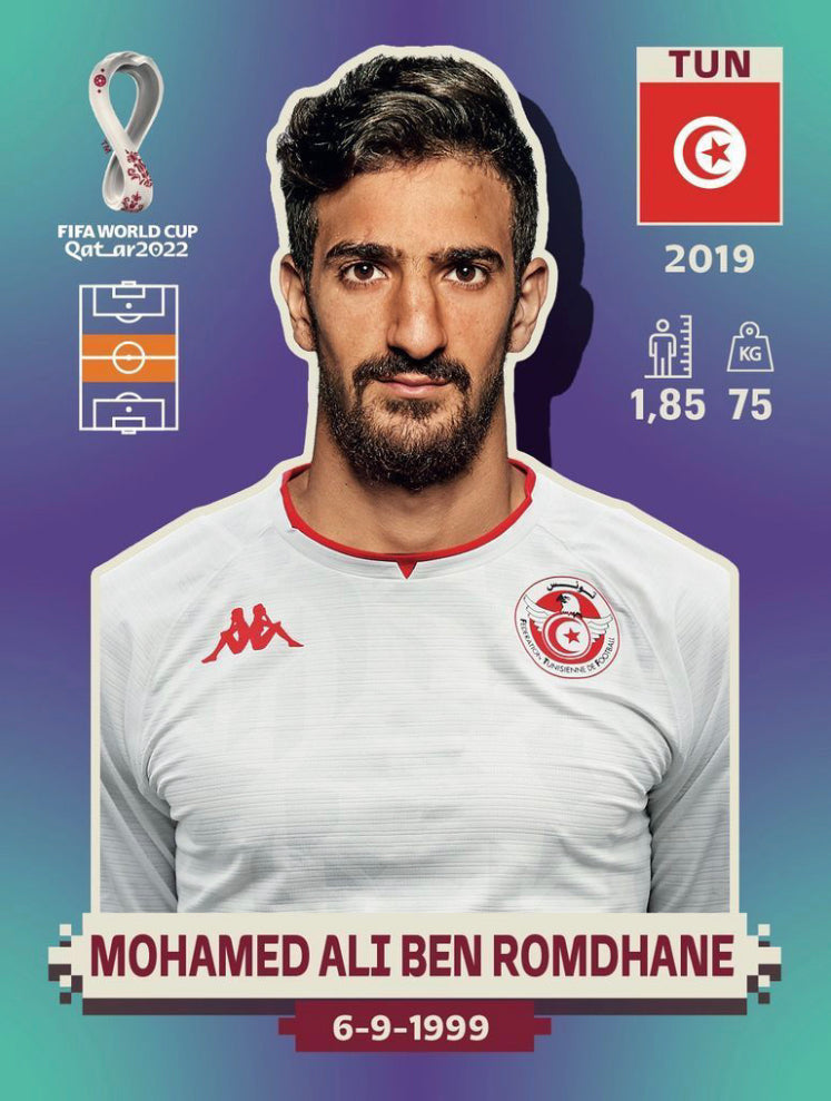 Panini World Cup 2022 Stickers - TUN 012 - Mohamed Ali Ben Romdhane