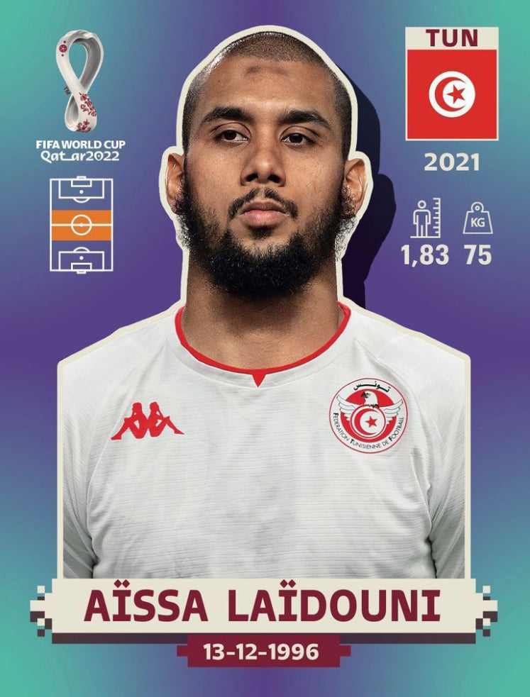 Panini World Cup 2022 Stickers - TUN 014 - Aïssa Laïdouni