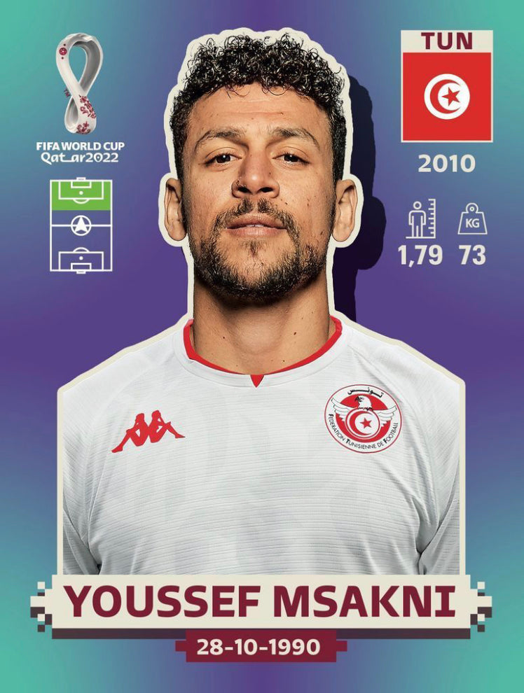 Panini World Cup 2022 Stickers - TUN 019 - Youssef Msakni