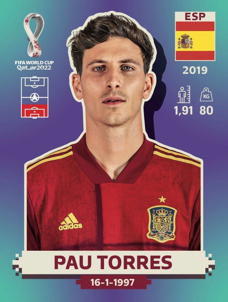 Panini World Cup 2022 Stickers - ESP 009 - Pau Torres