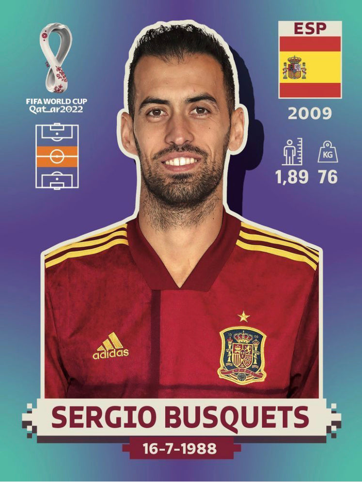 Panini World Cup 2022 Stickers - ESP 015 - Sergio Busquets