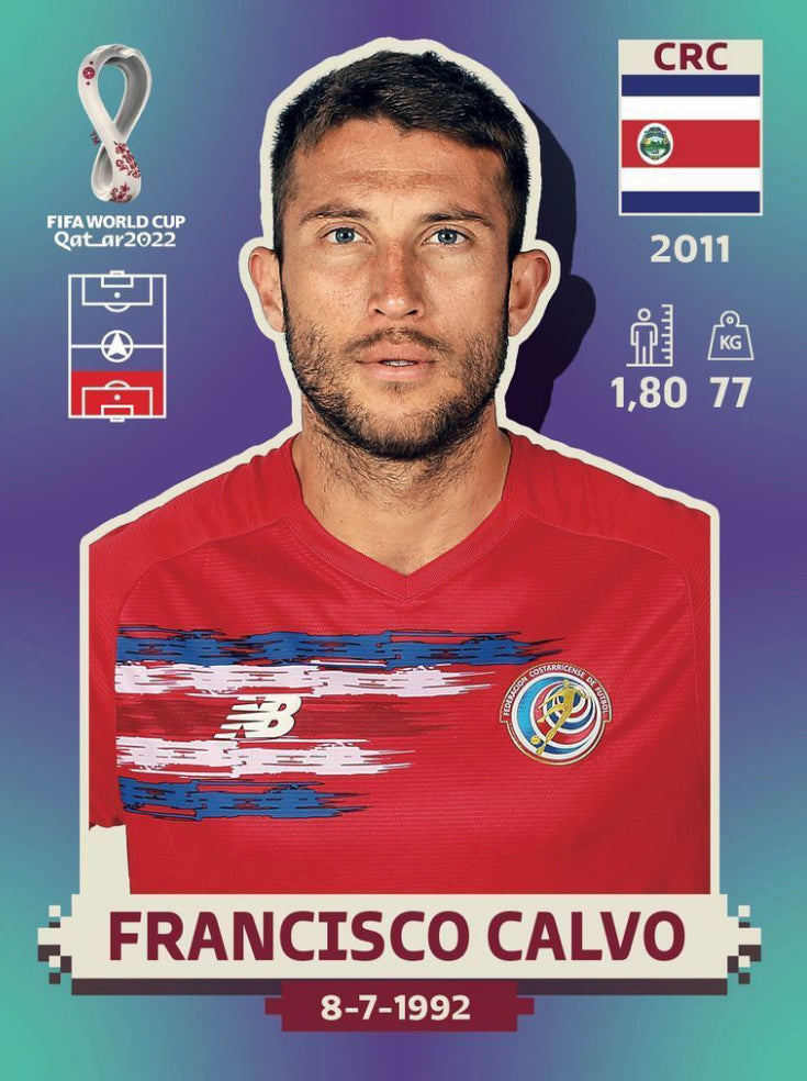 Panini World Cup 2022 Stickers - CRC 006 - Francisco Calvo