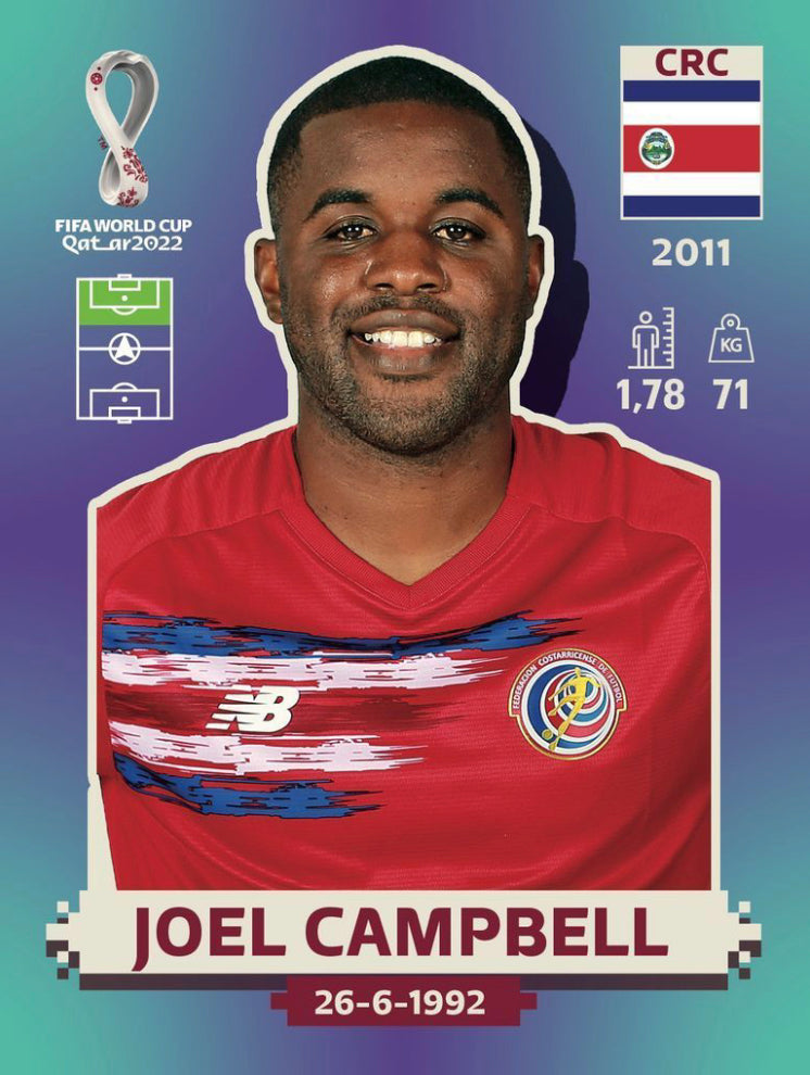 Panini World Cup 2022 Stickers - CRC 017 - Joel Campbell