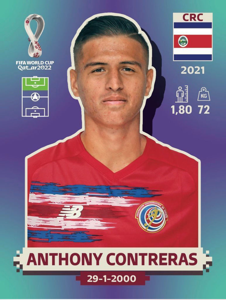 Panini World Cup 2022 Stickers - CRC 018 - Anthony Contreras