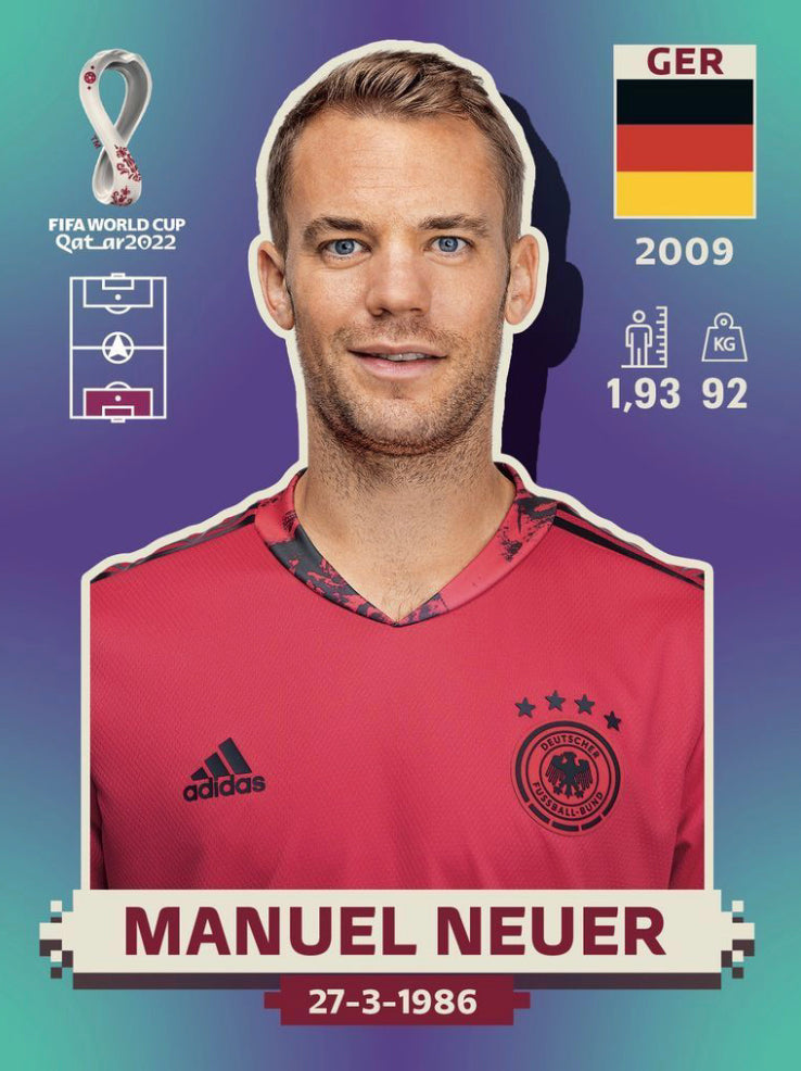 Panini World Cup 2022 Stickers - GER 003 - Manuel Neuer
