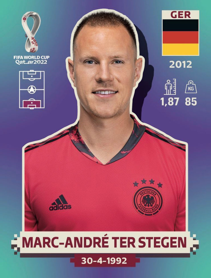 Panini World Cup 2022 Stickers - GER 004 - Marc-André Stegen