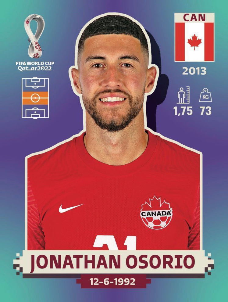 Panini World Cup 2022 Stickers - CAN 016 - Jonathan Osorio