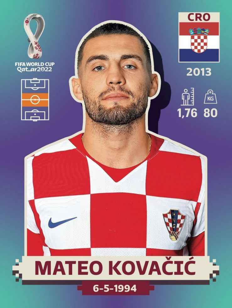 Panini World Cup 2022 Stickers - CRO 012 - Mateo Kovacic