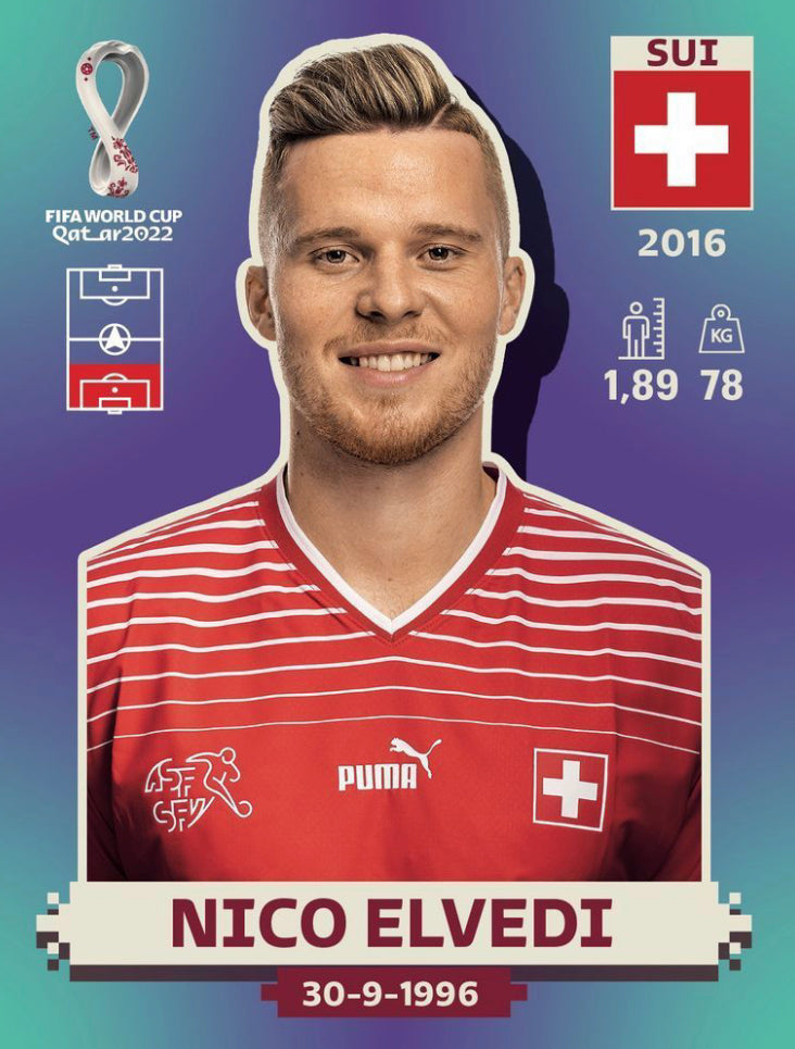 Panini World Cup 2022 Stickers - SUI 006 - Nico Elvedi