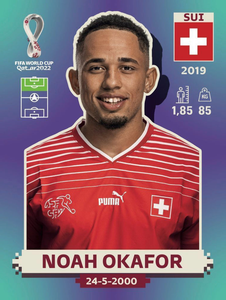 Panini World Cup 2022 Stickers - SUI 018 - Noah Okafor