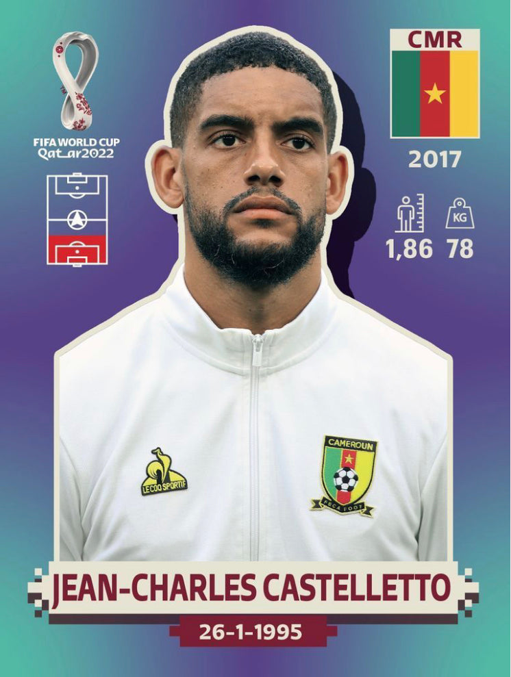 Panini World Cup 2022 Stickers - CMR 005 - Jean-Charles Castelletto