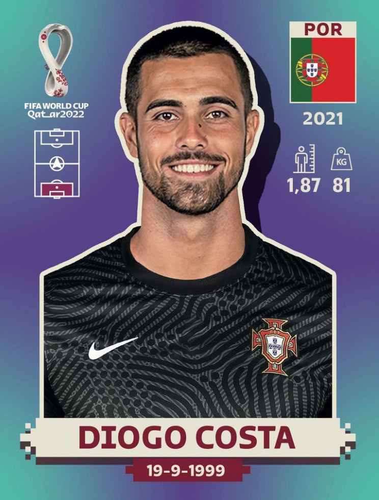 Panini World Cup 2022 Stickers - POR 003 - Diogo Costa