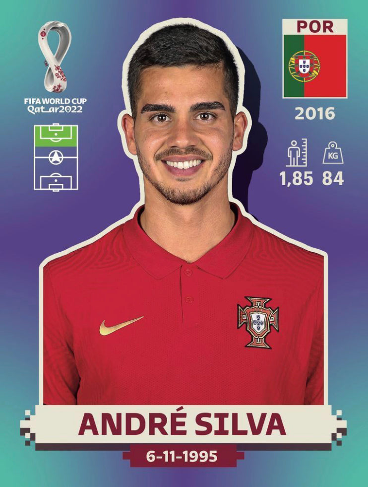 Panini World Cup 2022 Stickers - POR 017 - André Silva