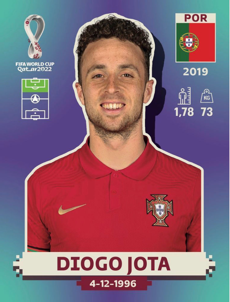 Panini World Cup 2022 Stickers - POR 019 - Diogo Jota