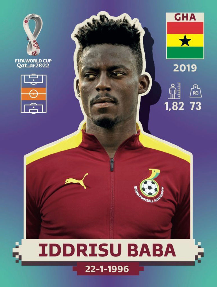 Panini World Cup 2022 Stickers - GHA 011 - Iddrisu Baba